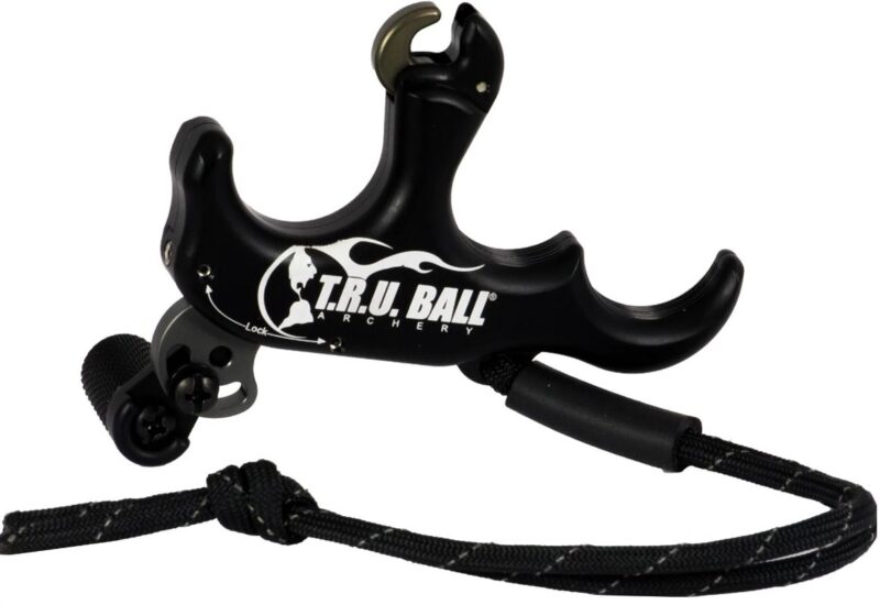 Décocheur (release) TruBall Stalk'r - 4 Doigts, Libération Par Le Pouce, Avec Longe, Couleur Noire